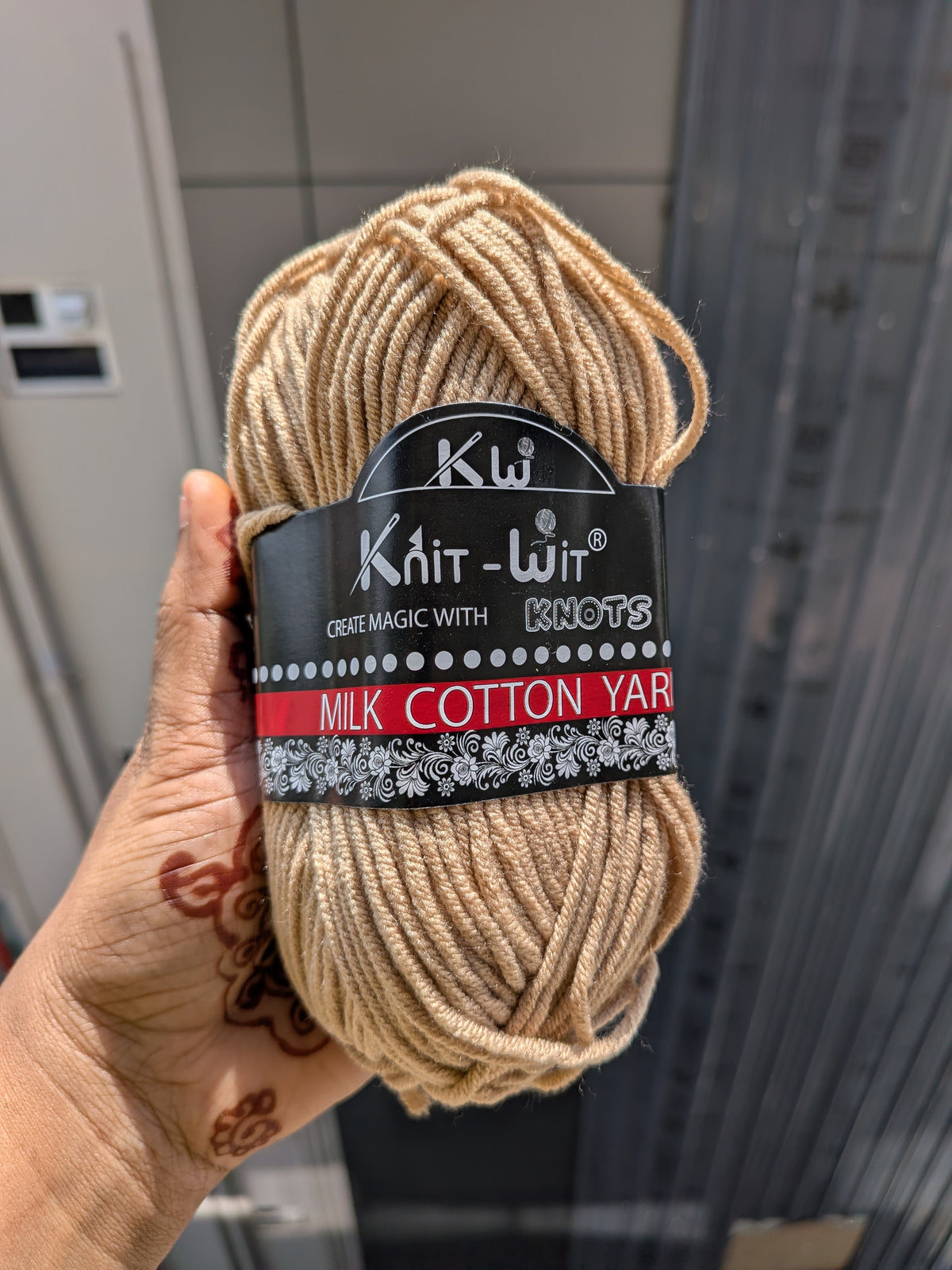 Milk Cotton Yarn  - Beige