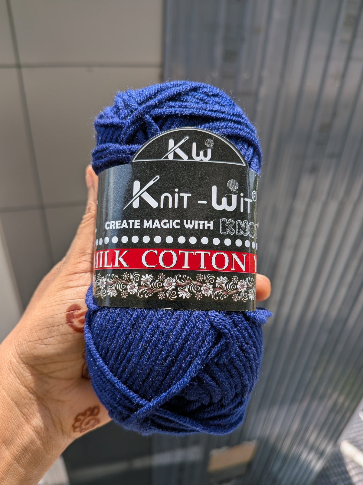 Milk Cotton Yarn  - Dark Blue