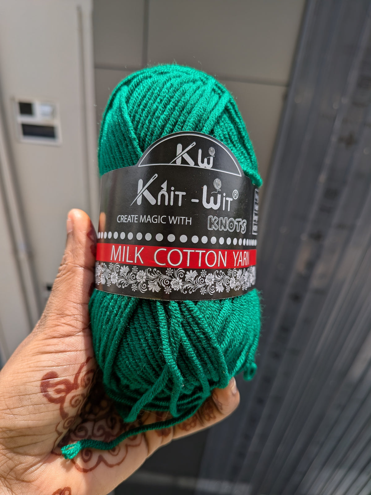 Milk Cotton Yarn  - Dark Green