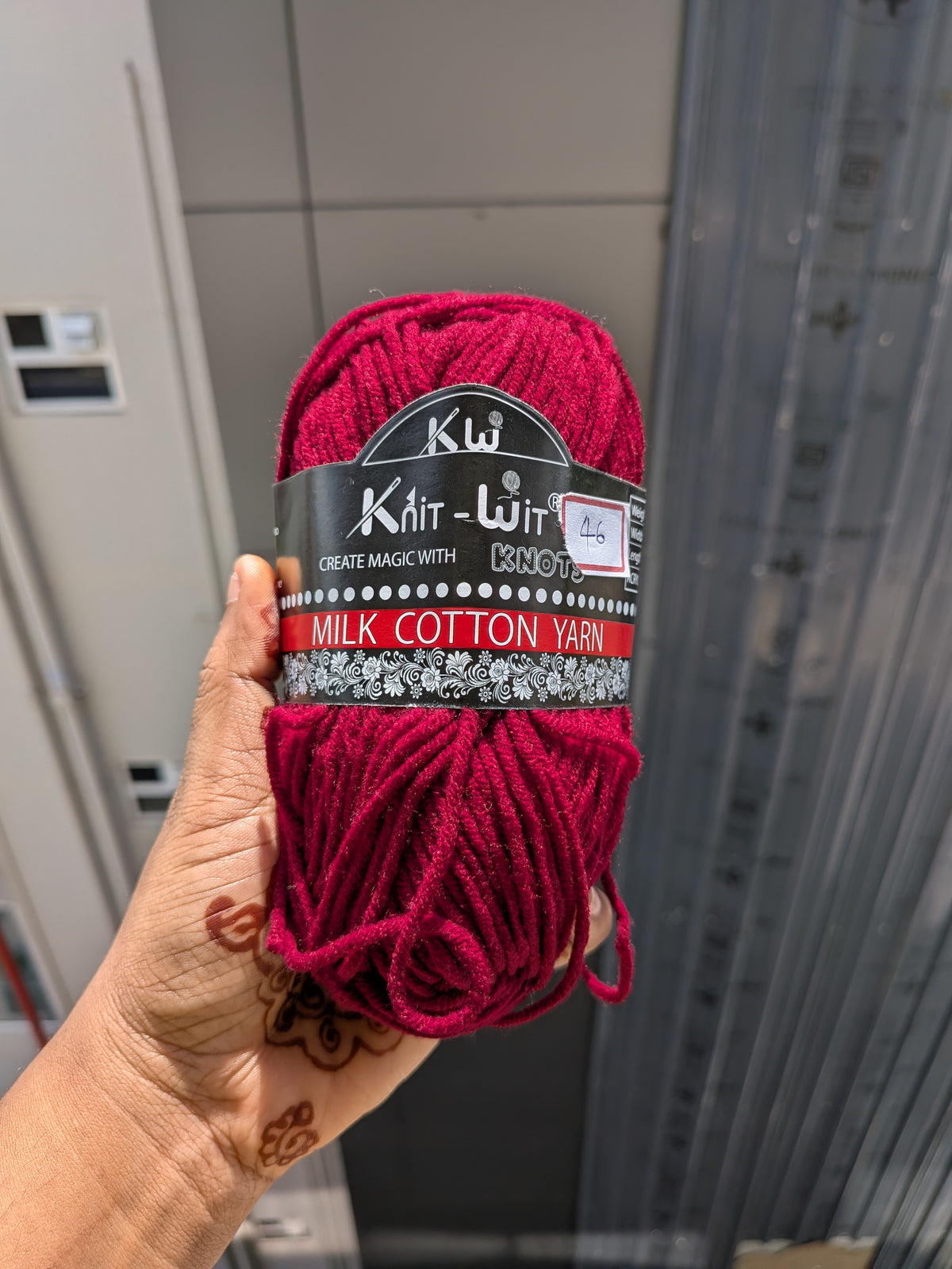 Milk Cotton Yarn  - Maroon