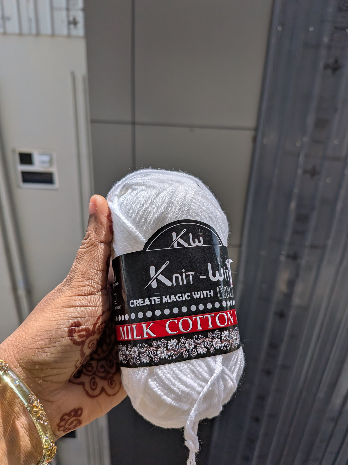 Milk Cotton Yarn  - White