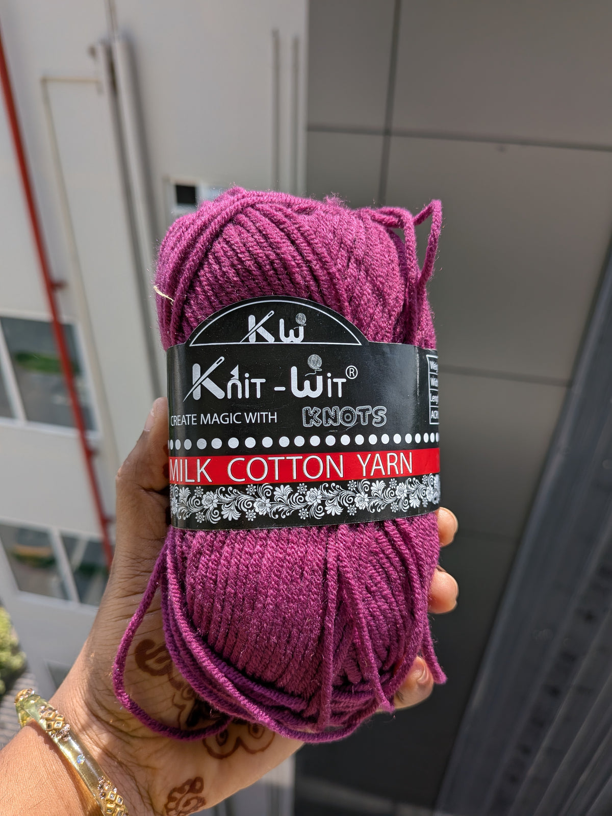 Milk Cotton Yarn  - Wine